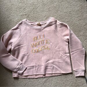 Hem & Thread Light Pink Graphic Sweater